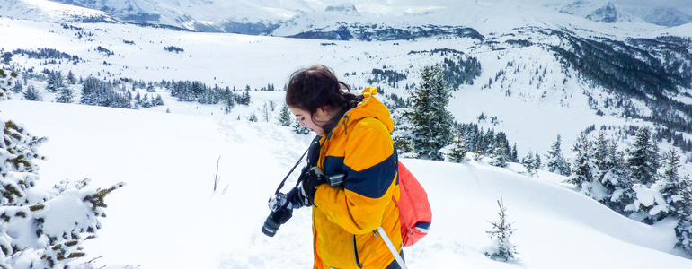 Canada Snowshoeing Camera