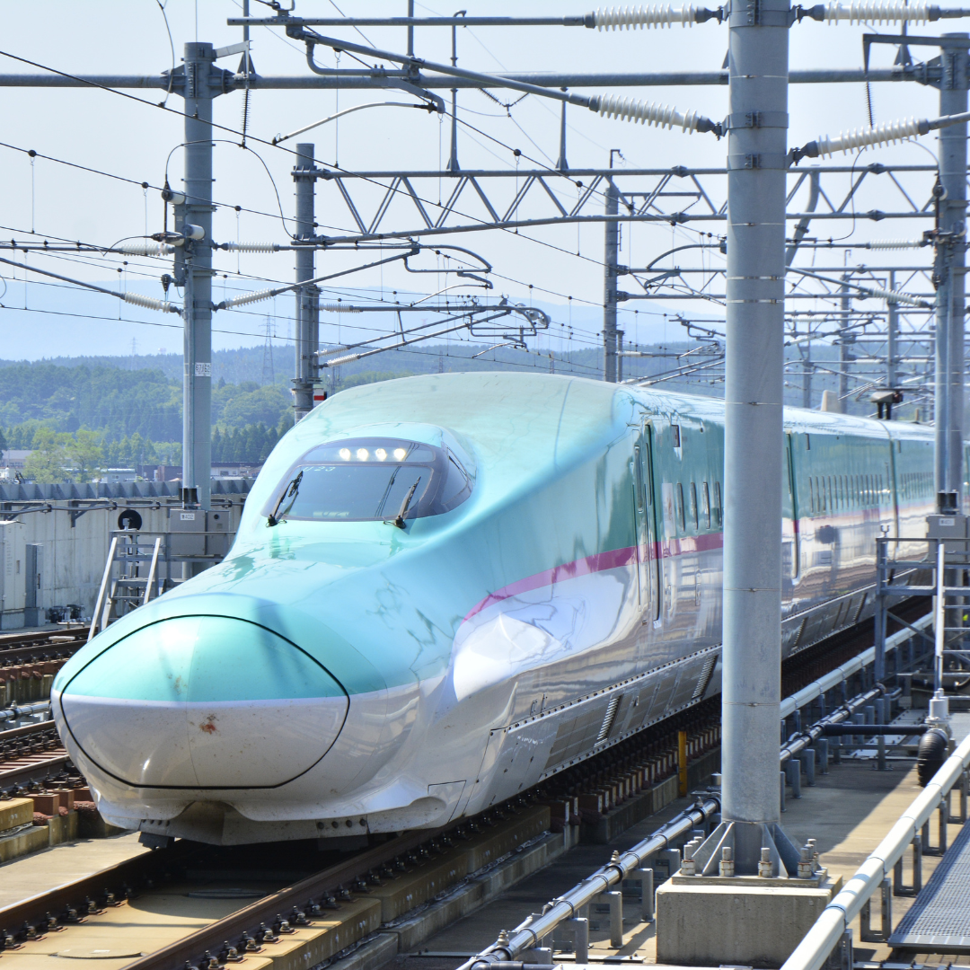 Japanese Shinkansen bullet train.