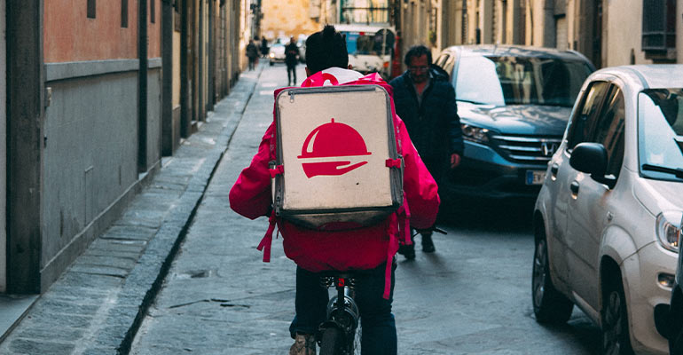 Delivery rider