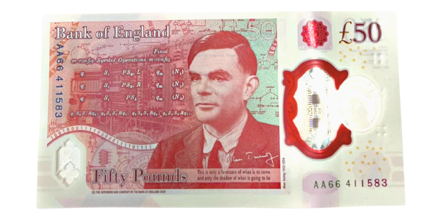New 50 pound GBP polymer banknote