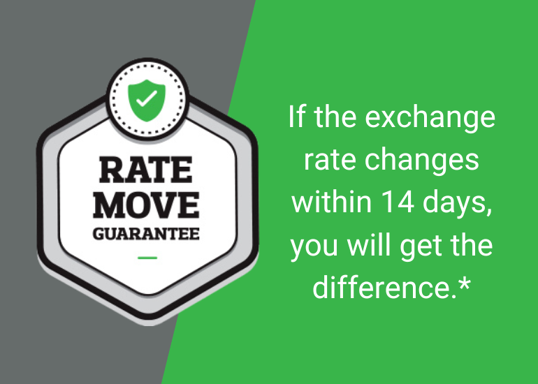 Rate Move Guarantee by Travel Money Oz: Protection from sudden rate changes, so you have peace of mind.