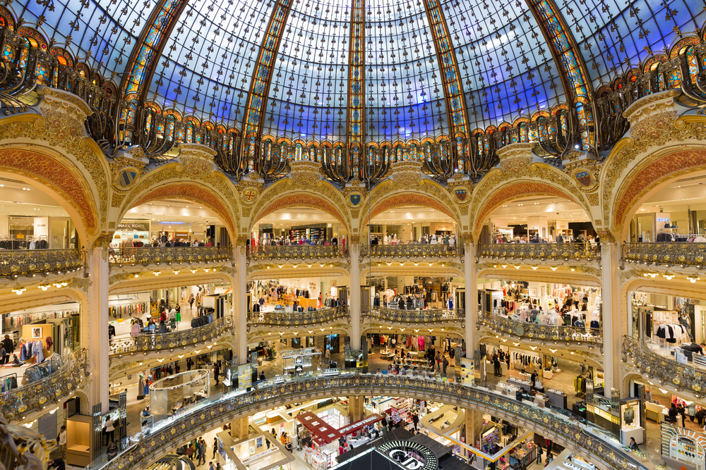 Shopping mall in Paris