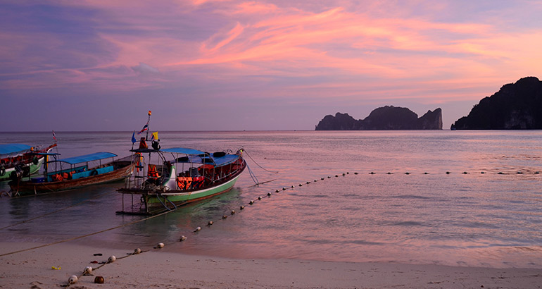Sunset in Thailand