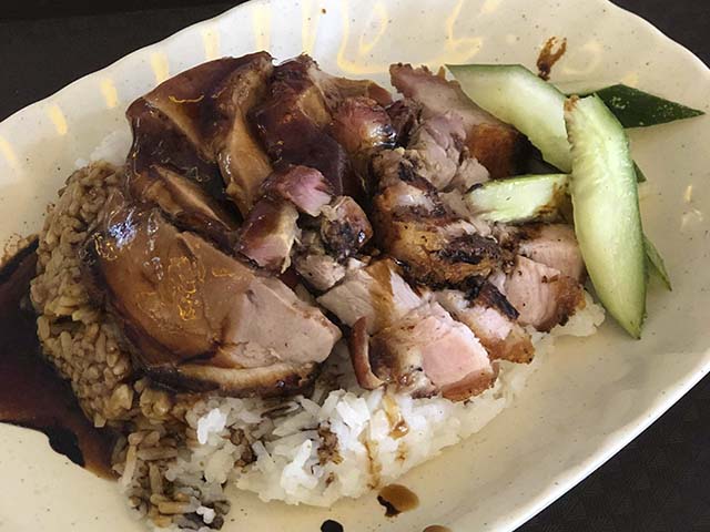 BBQ duck and rice