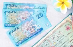 Fijian dollars on table
